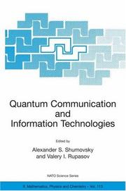 Quantum communication and information technologies