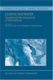 Climate and water : transboundary challenges in the Americas