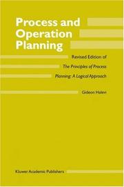 Proces[s] and operation planning