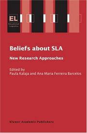 Beliefs about SLA : new research approaches