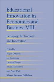 Educational innovation in economics and business. VIII, Pedagogy, technology and innovation