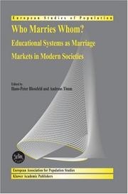 Who marries whom? : educational systems as marriage markets in modern societies