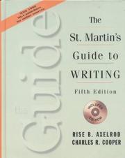 Cover of: The St. Martin's guide to writing by Rise B. Axelrod