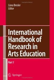 Cover of: International Handbook of Research in Arts Education