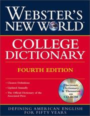 Cover of: Webster's New World College Dictionary: Thumb-Indexed