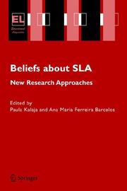 Beliefs about SLA : new research approaches