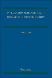 Cover of: International Handbook of Research in Arts Education 2-volume set