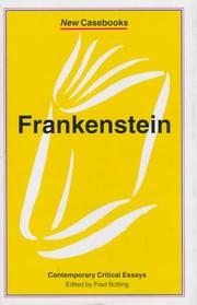 Cover of: Frankenstein: Mary Shelley