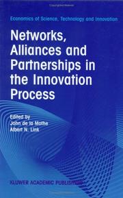 Networks, alliances and partnerships in the innovation process