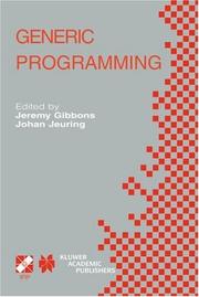 Cover of: Generic Programming by 