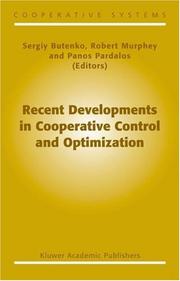 Recent developments in cooperative control and optimization