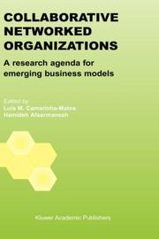 Collaborative networked oganizations : a research agenda for emerging business models