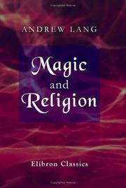 Cover of: Magic and religion