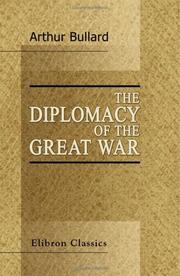 Cover of: The diplomacy of the Great War