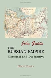 Cover of: The Russian Empire: Historical and Descriptive