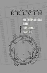 Cover of: Mathematical and Physical papers: Volume 5