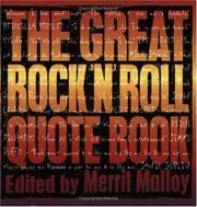 Cover of: The great rock 'n' roll quote book