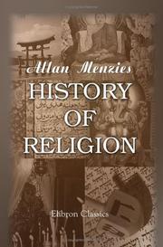 Cover of: History of Religion by Allan Menzies