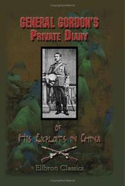 Cover of: General Gordon's private diary of his exploits in China