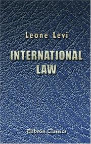 International law by Leone Levi