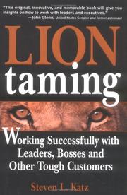 Cover of: Lion Taming by Steven L. Katz