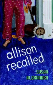 Cover of: Allison Recalled
