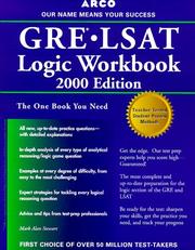 Cover of: Arco GRE/LSAT Logic Workbook, 2000 Edition