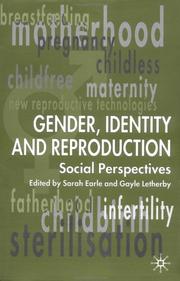 Cover of: Gender, Identity and Reproduction: Social Perspectives