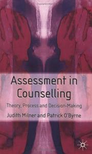 Assessment in counselling : theory, process, and decision-making