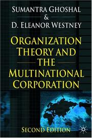Organization theory and the multinational corporation
