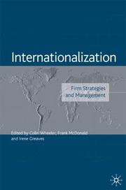 Internationalization : firm strategies and management