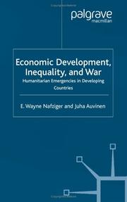 Economic development, inequality and war : humanitarian emergencies in developing countries