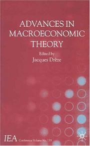 Advances in macroeconomic theory