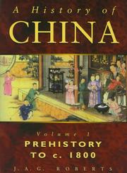 Cover of: A history of China