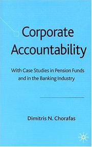 Corporate accountability : with case studies in pension funds and in the banking industry