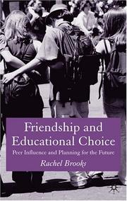 Friendship and educational choice : peer influence and planning for the future