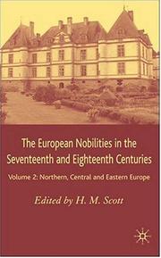 The European nobilities in the seventeenth and eighteenth centuries