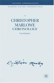 A Christopher Marlowe chronology