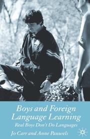 Boys and foreign language learning : real boys don't do languages