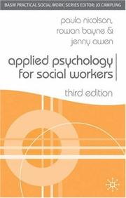 Applied psychology for social workers by Paula Nicolson