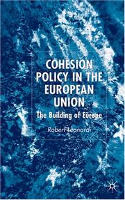 Cover of: Cohesion Policy in the European Union: The Building of Europe