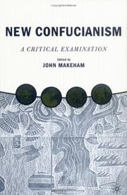 Cover of: New Confucianism: A Critical Examination