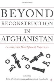 Beyond reconstruction in Afghanistan : lessons from development experience