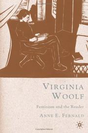 Cover of: Virginia Woolf: Feminism and the Reader