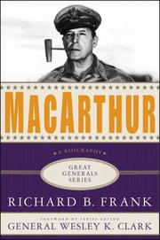 MACARTHUR by RICHARD B. FRANK, Richard B. Frank
