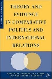 Theory and evidence in comparative politics and international relations