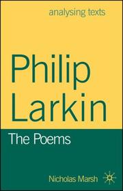 Cover of: Philip Larkin: The Poems (Analysing Texts)