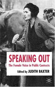 Cover of: Speaking Out: The Female Voice in Public Contexts
