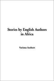 Cover of: Stories by English Authors in Africa