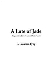Cover of: A Lute of Jade